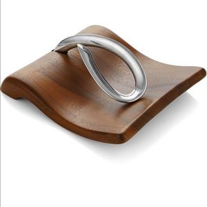 Nambe Wooden Napkin Holder